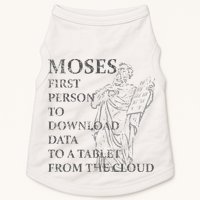 Funny Moses Christian Praise Commandments Humor Doggie Tank