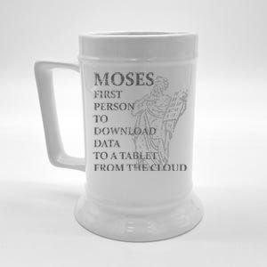 Funny Moses Christian Praise Commandments Humor Beer Stein