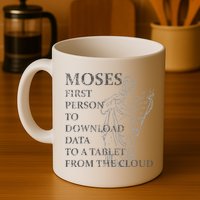Funny Moses Christian Praise Commandments Humor Mug