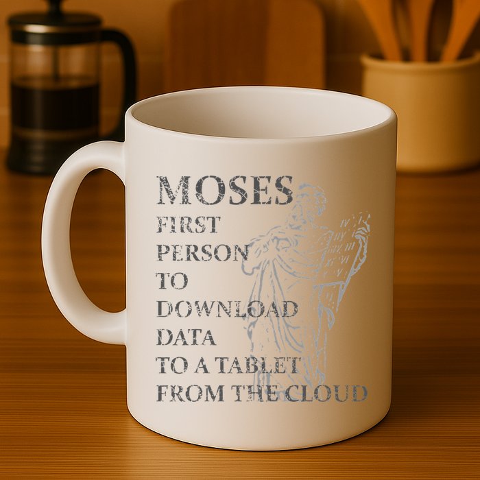 Funny Moses Christian Praise Commandments Humor Mug