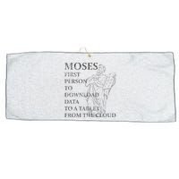 Funny Moses Christian Praise Commandments Humor Large Microfiber Waffle Golf Towel