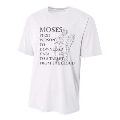 Funny Moses Christian Praise Commandments Humor Youth Performance Sprint T-Shirt