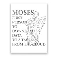 Funny Moses Christian Praise Commandments Humor Poster