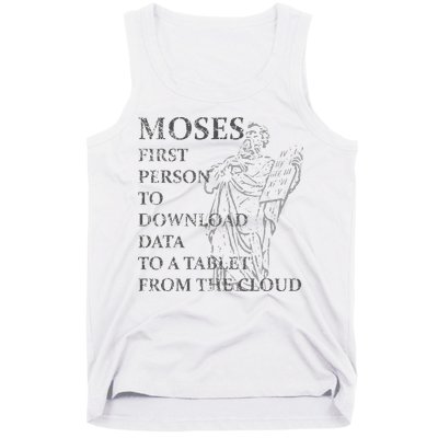Funny Moses Christian Praise Commandments Humor Tank Top