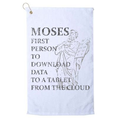 Funny Moses Christian Praise Commandments Humor Golf Towel