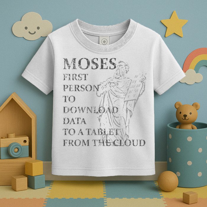 Funny Moses Christian Praise Commandments Humor Toddler T-Shirt