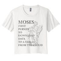 Funny Moses Christian Praise Commandments Humor Crop Top