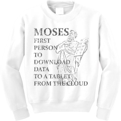 Funny Moses Christian Praise Commandments Humor Kids Sweatshirt