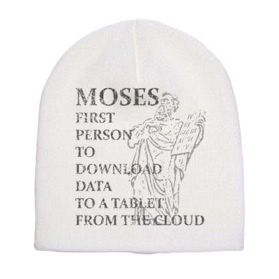 Funny Moses Christian Praise Commandments Humor Short Acrylic Beanie