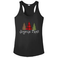 French Merry Christmas Joyeux NoëL Xmas Trees Long Sleeve Ladies PosiCharge Competitor Racerback Tank