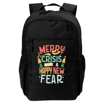 Funny Merry Crisis and a happy new Fear Merry Christmas Backpack