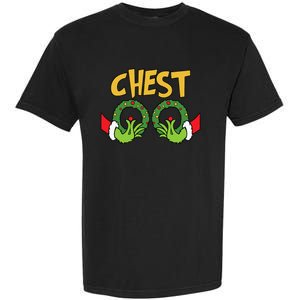 Funny Matching Chestnuts Couples Christmas Family Holiday  Garment-Dyed Heavyweight T-Shirt