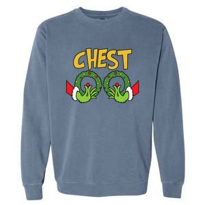 Funny Matching Chestnuts Couples Christmas Family Holiday  Garment-Dyed Sweatshirt