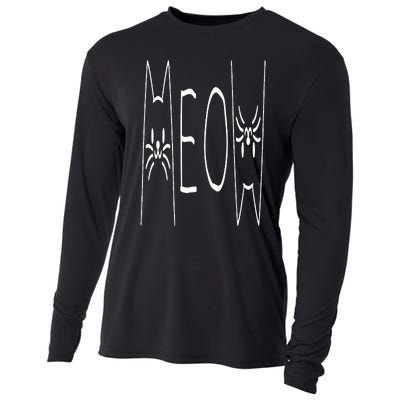 Funny Meow Cat Meow Kitty Cats Meow Cooling Performance Long Sleeve Crew