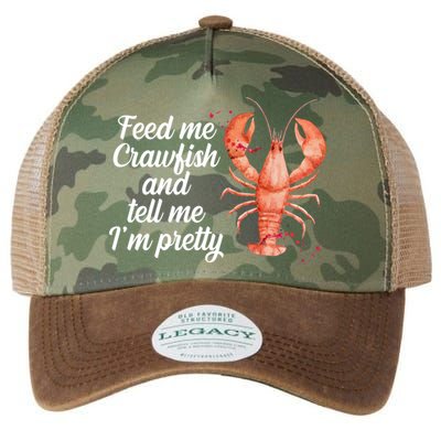 Feed Me Crawfish And Tell Me I'm Pretty Legacy Tie Dye Trucker Hat