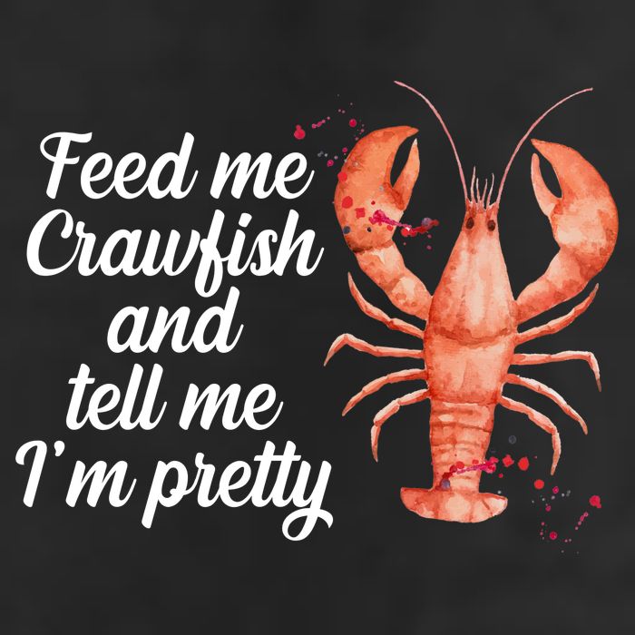Feed Me Crawfish And Tell Me I'm Pretty 7 Panel Mesh Trucker Snapback Hat