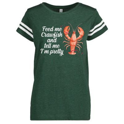 Feed Me Crawfish And Tell Me I'm Pretty Enza Ladies Jersey Football T-Shirt