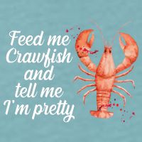 Feed Me Crawfish And Tell Me I'm Pretty Sueded Cloud Jersey T-Shirt