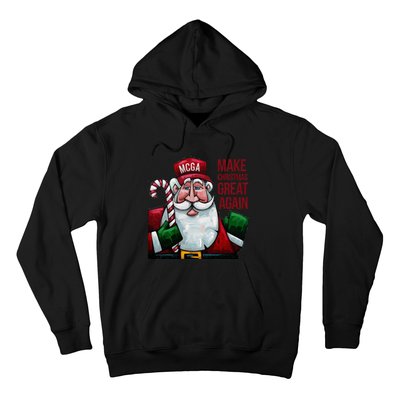 Funny Make Christmas Great Again Santa Trump Election Win Hoodie