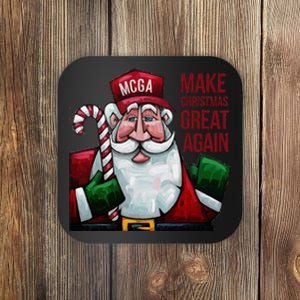 Funny Make Christmas Great Again Santa Trump Election Win Coaster