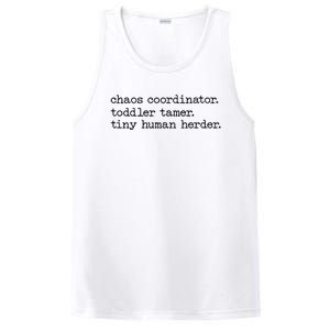 Funny Mom Chaos Coordinator Tamer Tiny Human Herder PosiCharge Competitor Tank