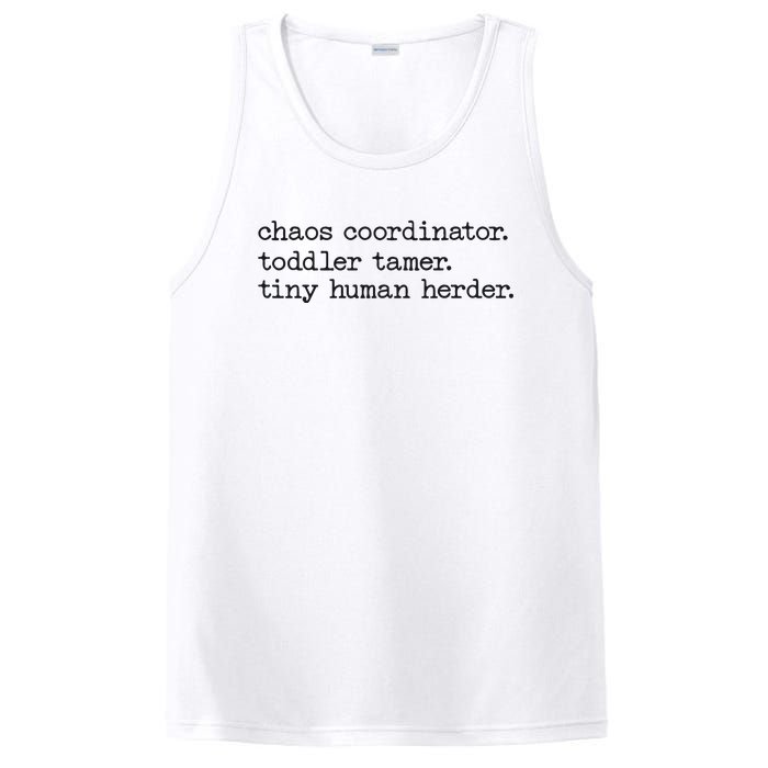 Funny Mom Chaos Coordinator Tamer Tiny Human Herder PosiCharge Competitor Tank