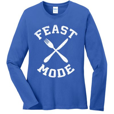 Feast Mode Cute Gift Ladies Long Sleeve Shirt