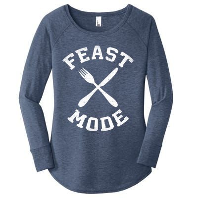 Feast Mode Cute Gift Women's Perfect Tri Tunic Long Sleeve Shirt