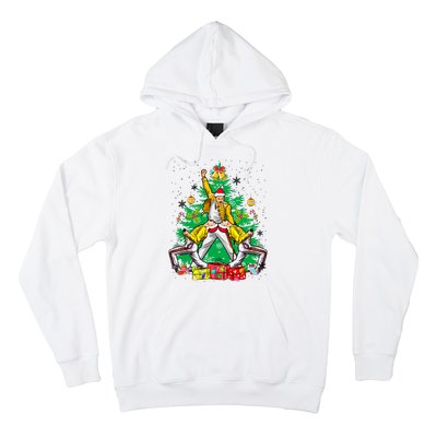 Freddie Mercury Christmas Tree Queen Band Xmas Rock Music Outfit Hoodie