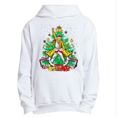 Freddie Mercury Christmas Tree Queen Band Xmas Rock Music Outfit Urban Pullover Hoodie