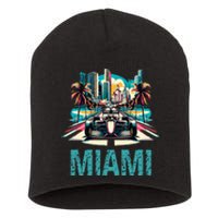 Formula Miami City Racing Circuit Car Map Grand Prix Race Short Acrylic Beanie