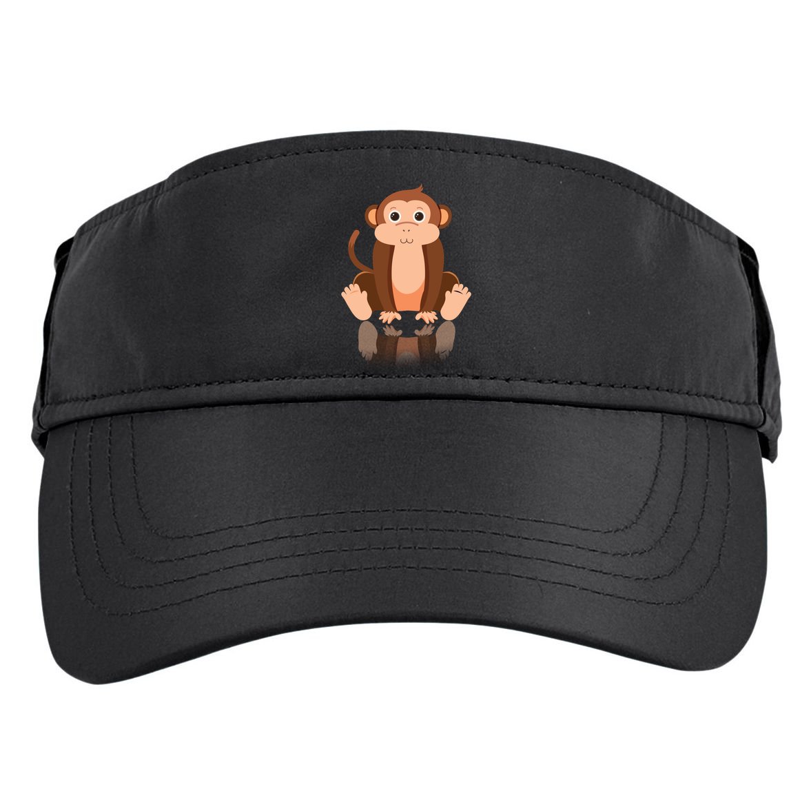 Funny Monkey Chimpanzee Ape Zoo Animal Lover Design Adult Drive Performance Visor