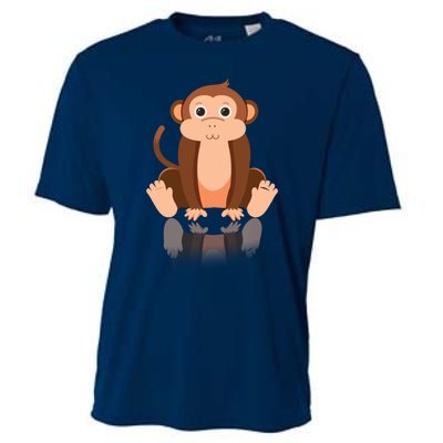 Funny Monkey Chimpanzee Ape Zoo Animal Lover Design Cooling Performance Crew T-Shirt