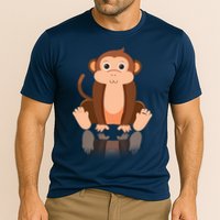 Funny Monkey Chimpanzee Ape Zoo Animal Lover Design Cooling Performance Crew T-Shirt