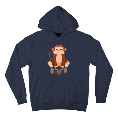 Funny Monkey Chimpanzee Ape Zoo Animal Lover Design Hoodie