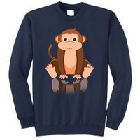 Funny Monkey Chimpanzee Ape Zoo Animal Lover Design Sweatshirt