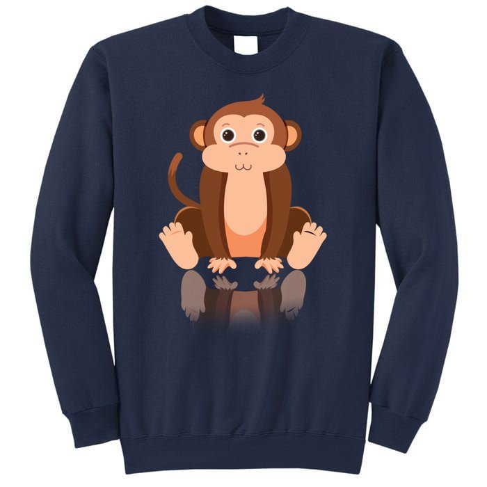 Funny Monkey Chimpanzee Ape Zoo Animal Lover Design Sweatshirt