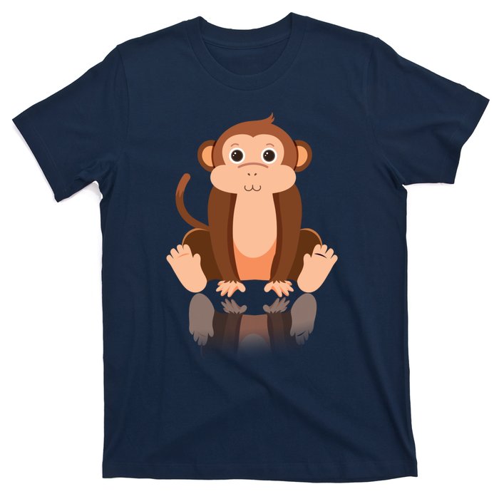 Funny Monkey Chimpanzee Ape Zoo Animal Lover Design T-Shirt