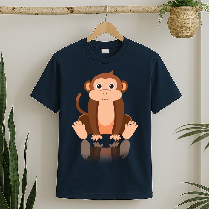 Funny Monkey Chimpanzee Ape Zoo Animal Lover Design T-Shirt
