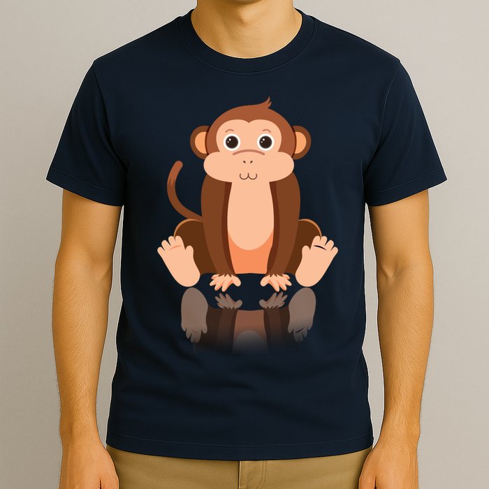 Funny Monkey Chimpanzee Ape Zoo Animal Lover Design T-Shirt