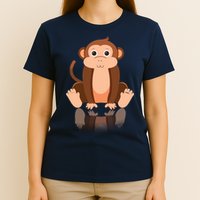 Funny Monkey Chimpanzee Ape Zoo Animal Lover Design T-Shirt