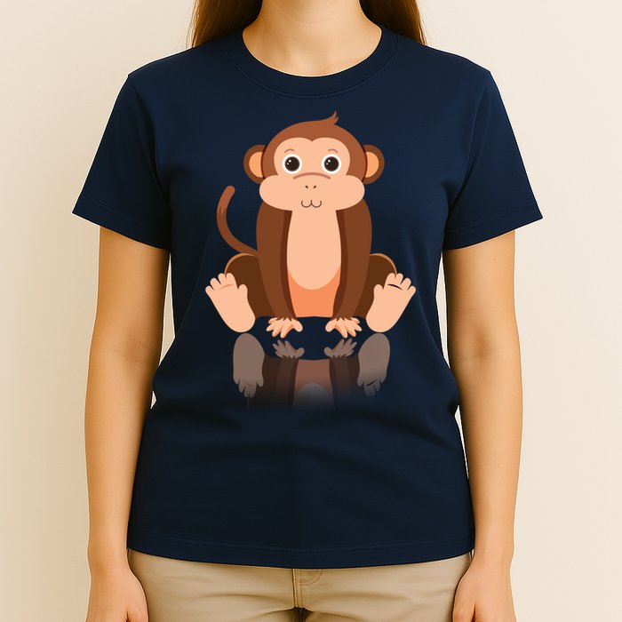 Funny Monkey Chimpanzee Ape Zoo Animal Lover Design T-Shirt