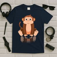 Funny Monkey Chimpanzee Ape Zoo Animal Lover Design T-Shirt