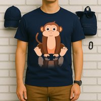 Funny Monkey Chimpanzee Ape Zoo Animal Lover Design T-Shirt
