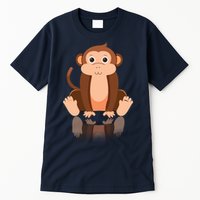Funny Monkey Chimpanzee Ape Zoo Animal Lover Design Tall T-Shirt