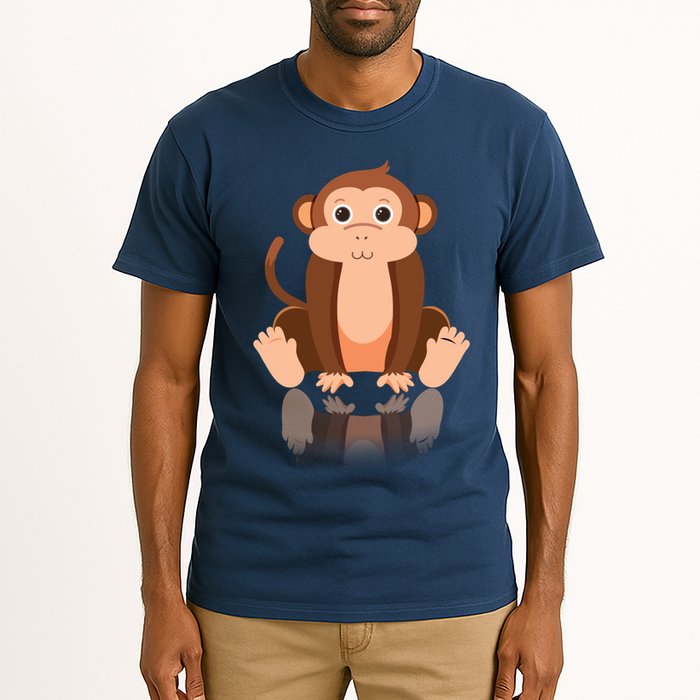 Funny Monkey Chimpanzee Ape Zoo Animal Lover Design Tall T-Shirt