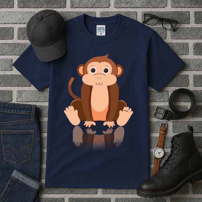 Funny Monkey Chimpanzee Ape Zoo Animal Lover Design Tall T-Shirt