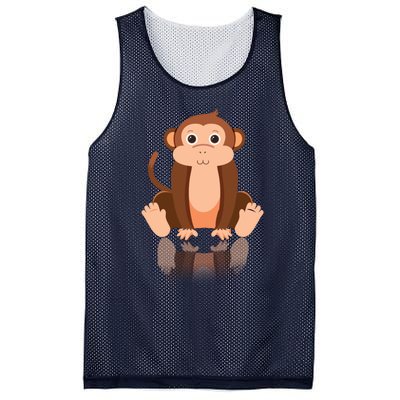 Funny Monkey Chimpanzee Ape Zoo Animal Lover Design Mesh Reversible Basketball Jersey Tank