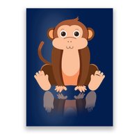 Funny Monkey Chimpanzee Ape Zoo Animal Lover Design Poster
