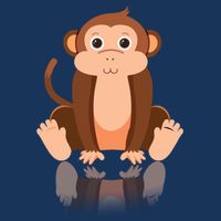 Funny Monkey Chimpanzee Ape Zoo Animal Lover Design Poster
